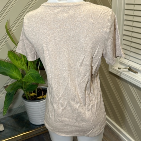 Talbots Fitted Tee Size Medium Tan - Picture 4 of 10